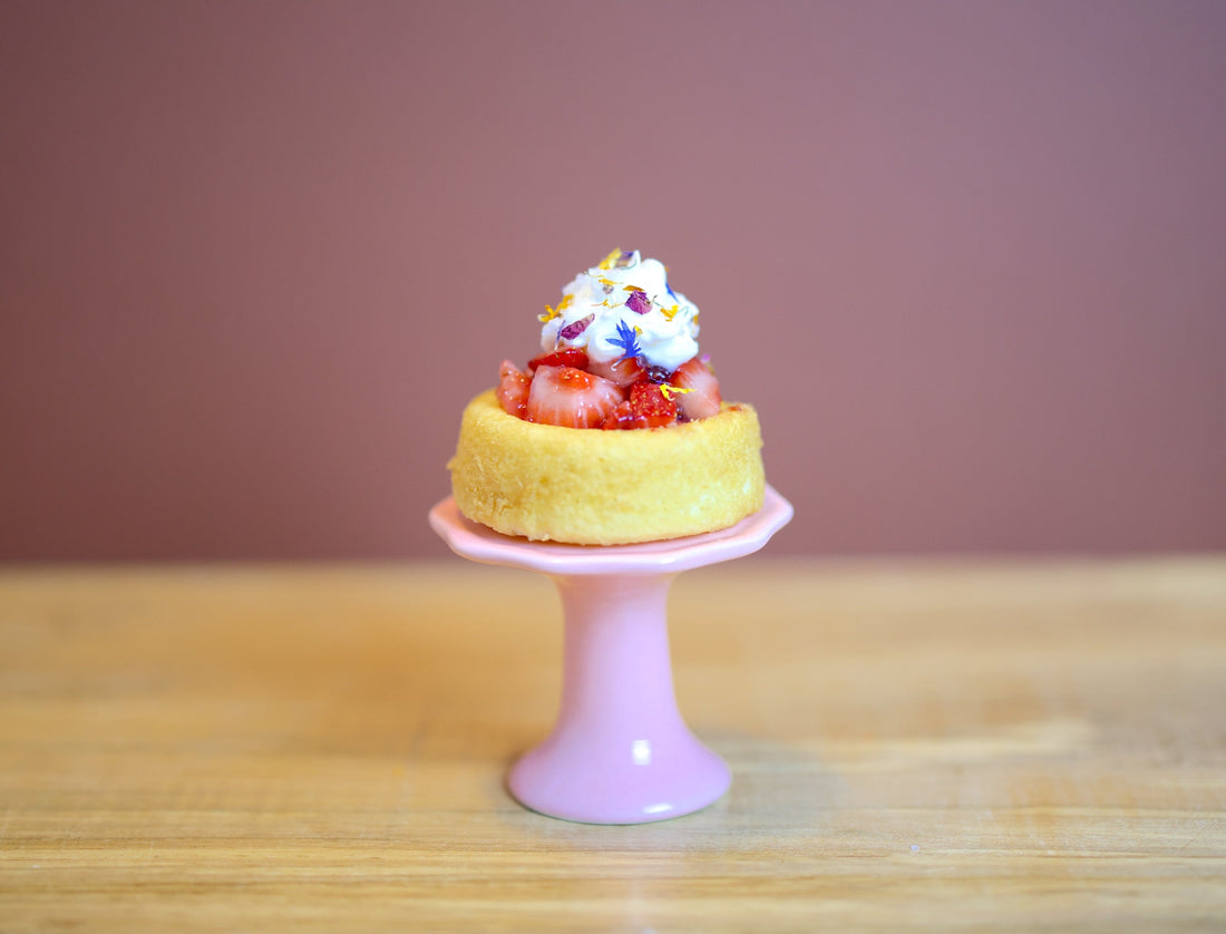 Mini Rainbowy Strawberry Shortcakes